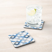 dessous de verre chevrons bleus (Côté Droit)