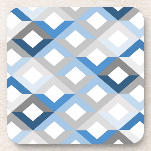 dessous de verre chevrons bleus (Devant)