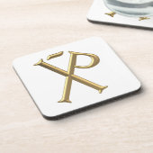 Dessous-de-verre Chi-Rho 3 D D'Or (Côté gauche)