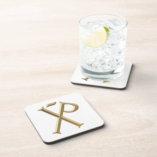 Dessous-de-verre Chi-Rho 3 D D'Or (Côté Droit)