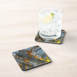 Dessous-de-verre Chic et tendance gris et or