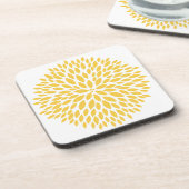 Dessous-de-verre Chic jaune floral (Côté gauche)