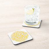 Dessous-de-verre Chic jaune floral (Côté Droit)