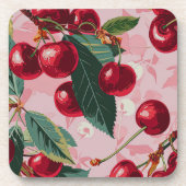 Dessous-de-verre Chic Rose Vintage "Cherry Pop" (Devant)