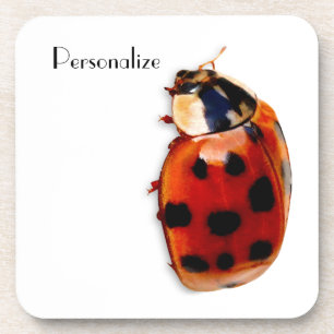Dessous-de-verre Chic Spotted Ladybug Avec Nom
