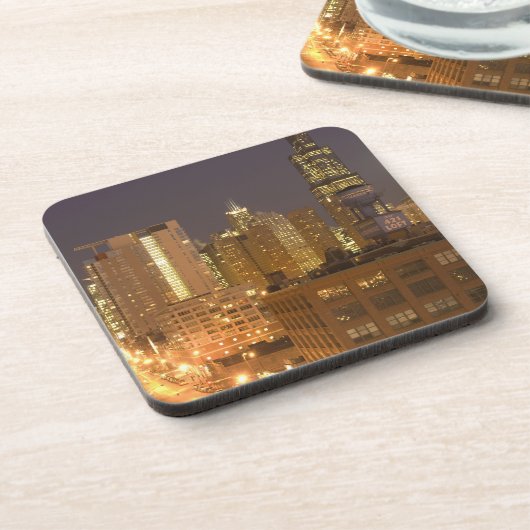 Dessous-de-verre Chicago, Illinois, Skyline de West Loop à (Côté gauche)