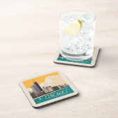 Dessous-de-verre Chicago | Skyline moderne (Côté Droit)