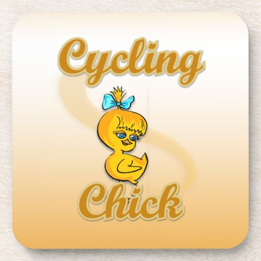 Dessous-de-verre Chick cycliste (Devant)