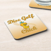 Dessous-de-verre Chick de golf sur disque (Côté gauche)