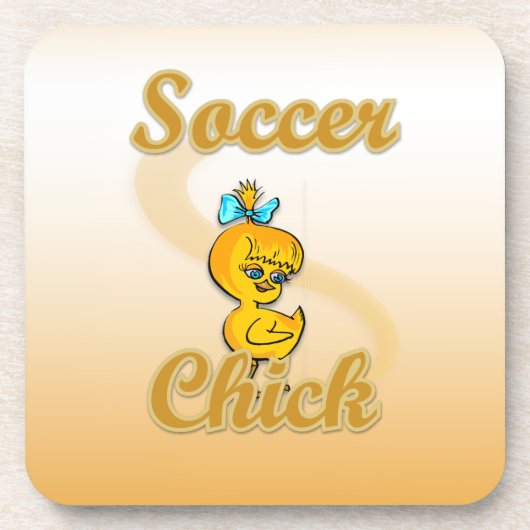 Dessous-de-verre Chick de soccer (Devant)