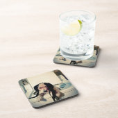 Dessous-de-verre Chien aidant avec le lavage (Côté Droit)