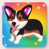 Dessous-de-verre Chien chiot de Corgi drôle (Devant)