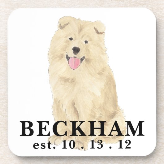 Dessous-de-verre Chien Chow Chow Personnalisé (Devant)