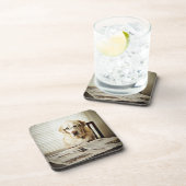 Dessous-de-verre Chien dans la routine de matin (Côté Droit)