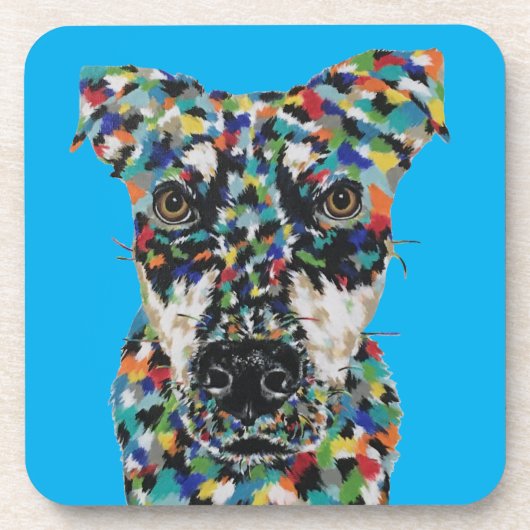 DESSOUS DE VERRE CHIEN DE RACE MIXTE (Devant)