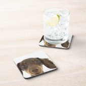 Dessous-de-verre Chien de saucisse (brun) 2 (Côté Droit)