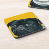 Dessous-de-verre chien jaune (Côté gauche)