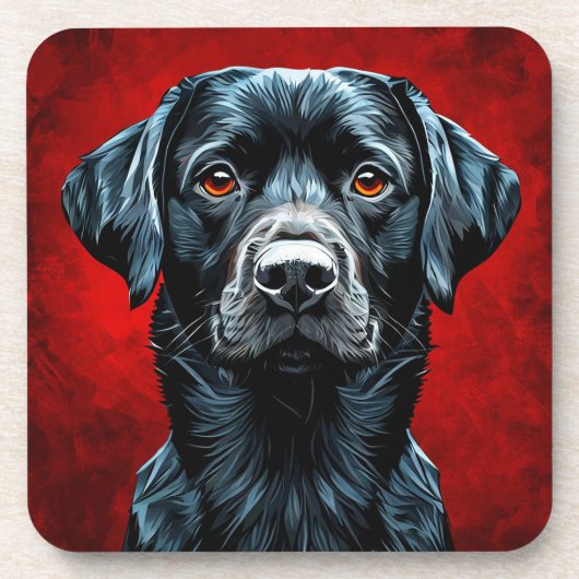 Dessous-de-verre Chien labrador mignon (Devant)