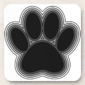 Dessous-de-verre Chien Paw Avec Plan (Devant)