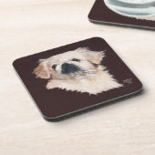 Dessous-de-verre Chien pekingese blanc (Côté gauche)