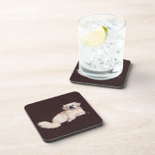 Dessous-de-verre Chien Pékinois Blanc (Côté Droit)