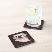 Dessous-de-verre Chien Pékinois Blanc (Côté Droit)
