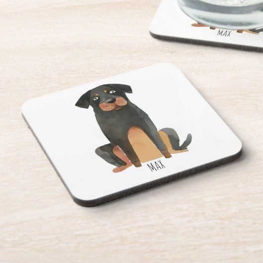 Dessous-de-verre Chien Rottweiler (Côté gauche)