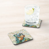 Dessous-de-verre Chien Rottweiler - art de la mosaïque (Côté Droit)