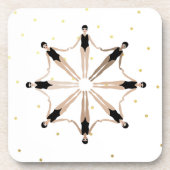 Dessous-de-verre Chiffres d'or des nageurs synchronisés artistiques (Devant)