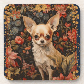 Dessous-de-verre Chihuahua chiot dans le style de William Morris (Devant)