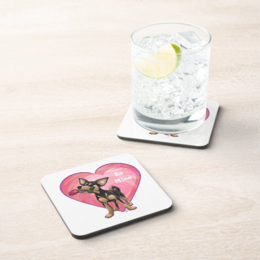 Dessous-de-verre Chihuahua Saint-Valentin (Côté Droit)