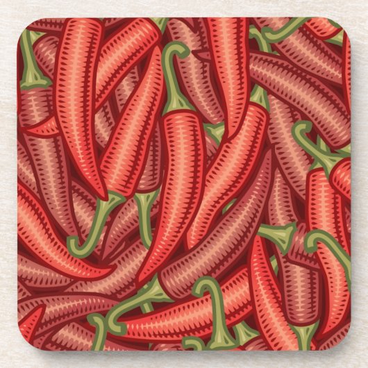 Dessous-de-verre Chili Peppers (Devant)