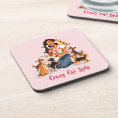 Dessous-de-verre Chimigos - Crazy Chi Lady - Chihuahua  (Côté gauche)