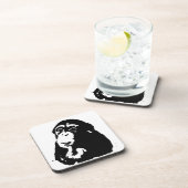 Dessous-de-verre Chimpanzé Pop Art Thinking (Côté Droit)