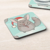 Dessous-de-verre chinchillas de noël (Côté gauche)
