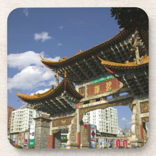 Dessous-de-verre CHINE, province du Yunnan, Kunming. Arche Memorial