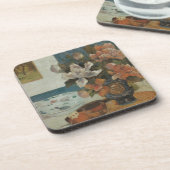 Dessous-de-verre Chinois Peonies et Mandoline par Paul Gauguin (Côté gauche)