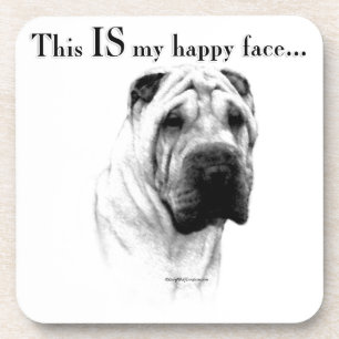 Dessous-de-verre Chinois Shar Pei Joyeux Visage