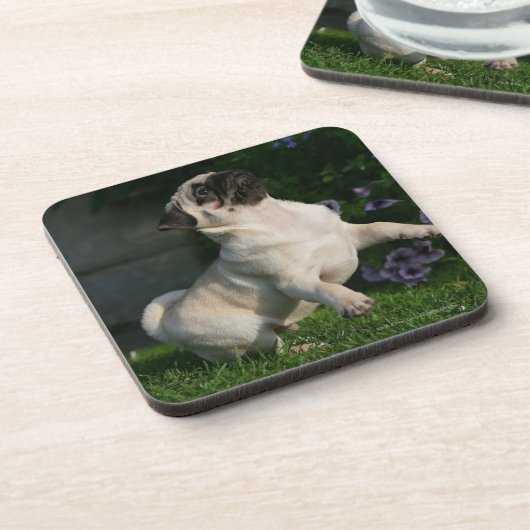 Dessous-de-verre Chiot de carlin de faon (Côté gauche)