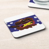 Dessous-de-verre Chiot en hiver (Côté gauche)