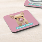 Dessous-de-verre Chiot mignon avec la tétine (Côté gauche)