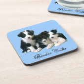 Dessous-de-verre Chiots de border collie (Côté gauche)