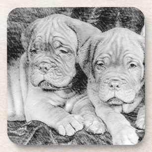 Dessous-de-verre Chiots de Dogue de bordeaux