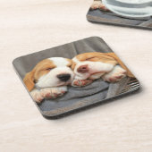 Dessous-de-verre Chiots somnolents (Côté gauche)