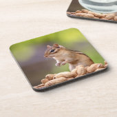 Dessous-de-verre Chipmunk aux cacahuètes (Côté gauche)