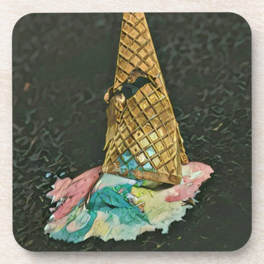 Dessous-de-verre Chocolat glacé amant cadeau (Devant)