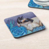 Dessous-de-verre Chocolat Siamese Point (Côté gauche)