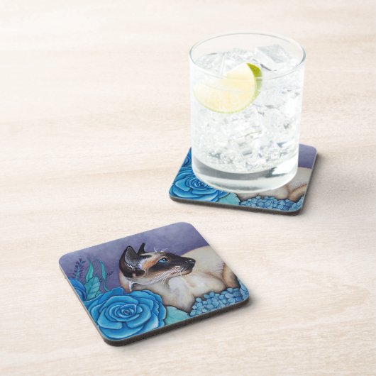 Dessous-de-verre Chocolat Siamese Point (Côté Droit)