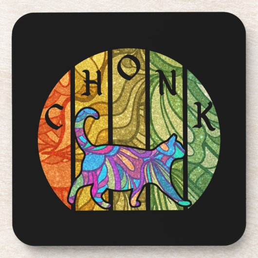 Dessous-de-verre Chonk Cute Chat (Devant)