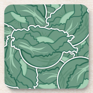 Dessous-de-verre Chou vert funky